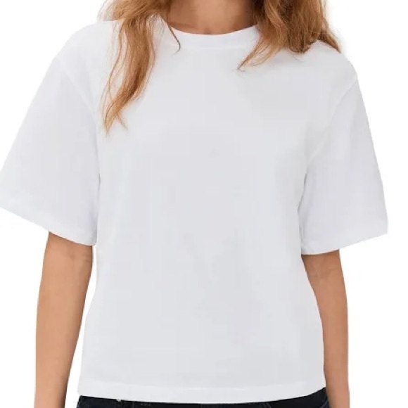 Agolde Tops - AGOLDE Salma Tee Crewneck Short Sleeve Cotton Relaxed White Top Size S